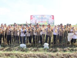 Polres Kediri Kota bersama Warga Tani Panen Raya Jagung, Wujud Nyata Dukung Swasembada Pangan