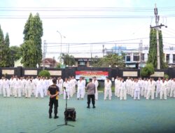 Tingkatkan Kesiapan di Lapangan, Polresta Banyuwangi Gelar Latihan Bela Diri Rutin