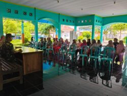 Babinsa Kabat Monitoring Penyaluran BLT Dana Desa Triwulan I Tahun 2025 di Desa Kabat