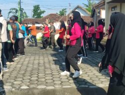 Pererat Silaturahmi, Polsek Glagah Gelar Jalan Sehat dan Senam Bersama Antar-Instansi