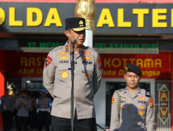Kapolda Kalteng Pimpin Apel Pagi, Tegaskan Komitmen Pengendalian Karhutla dan Jaga Integritas Personel