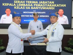 Pucuk Pimpinan Lapas Banyuwangi Resmi Berganti, Kakanwil Tekankan Penguatan Sinergi