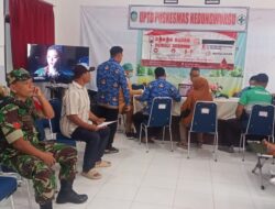 Babinsa Koramil 0825/09 Tegaldlimo, Tunjukkan Jiwa Sosial Melalui Donor Darah di Puskesmas Kedungwungu