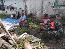 Pererat Silaturahmi Dengan Warga Binaan, Babinsa Laksanakan Giat Komsos