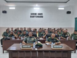 Dandim 0825/Banyuwangi Bersama Babinsa Laksanakan Vicon Bimtek Strategi dan Digitalisasi Program Swasembada Pangan 2025