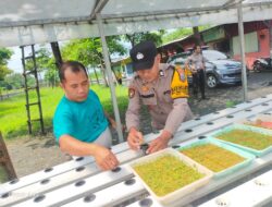 Gelorakan Swasembada Pangan, Polisi di Sidoarjo Ajak Warga Kembangkan Tanaman Hidroponik