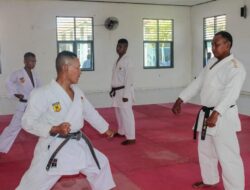 Danyonif 11 Marinir Pimpin Ujian Kenaikan Sabuk Karate, Tekankan Semangat Juang dan Disiplin