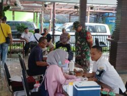 DONOR DARAH DI DESA TAMANSARI, WUJUD KEPEDULIAN SOSIAL WARGA BERSAMA TNI DAN PMI