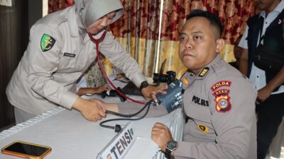 Polda Aceh Gelar Bakti Kesehatan Serentak Peringati Hari Bhayangkara ke-79