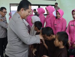 Polres Nganjuk Gelar Baksos Serentak di Panti Asuhan, Wujud Nyata Kepedulian Polri di Hari Bhayangkara ke-79