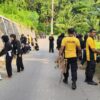 Polres Blitar Kota Gandeng Perguruan Silat Bersihkan Lingkungan Sambut Hari Bhayangkara ke -79