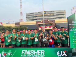 Polresta Banyuwangi Sabet Juara di East Java Running Fest 2025 Seri Surabaya