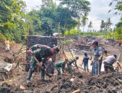 Babinsa Tetap Semangat Meski Letih Demi Sukseskan Pra TMMD 125 yang Produktif