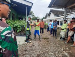 Danramil 0825/06 Gambiran Salurkan Bantuan Bibit Durian Unggul kepada Kelompok Tani Citarum