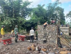 Pondasi Pembangunan Jembatan PRA-TMMD 125 di Siliragung Mulai Terlihat