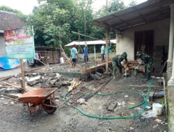 Pra TMMD 125 Kodim 0825/Banyuwangi Laksanakan Pengecoran Rutilahu Warga Siliragung