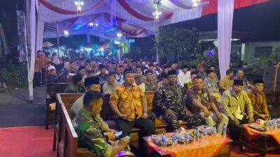 Koramil 0825/11 Pesanggaran Dukung Pengamanan Pagelaran Wayang Kulit Bersih Desa Kandangan