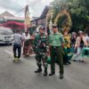 Danramil 0825/10 Bangorejo Monitoring Kirab Budaya HUT ke-96 Desa Temurejo