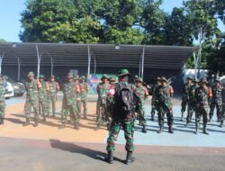 Kodim 0825/Banyuwangi Gelar Latihan Aplikasi Teritorial Proglatsi Sistim Blok di Desa Sobo