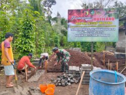 PRA TMMD 125 Kodim 0825/Banyuwangi Bangun Rumah Rutilahu di Dusun Silirsari