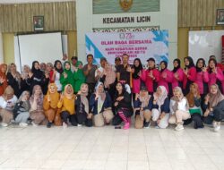 Semarak Hari Bhayangkara ke-79, Forkopimcam Licin Gelar Senam Bersama