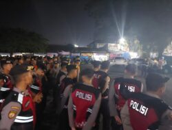 Polresta Banyuwangi Siagakan Pengamanan Tasyakuran Dan Pengesahan Warga Tingkat I PSHT Cabang Banyuwangi