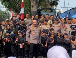 Kapolri Resmikan 28 Satuan Pemenuhan Gizi, Disambut Hangat Brimob Cilik