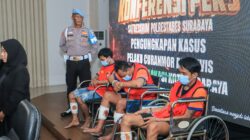 Polrestabes Surabaya Kembali Berhasil Amankan 3 Tersangka Spesialis Curanmor