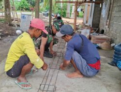 Satgas TMMD Ke-125 Kodim 0825/Banyuwangi Bangun Rumah Layak Huni untuk Warga Kurang Mampu