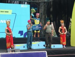 Kasdim 0825 Hadiri Garis Finis Etape Pertama TdBI 2025