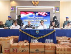 Pasi Intel Kodim 0825 Hadiri Konferensi Pers Penggagalan Penyelundupan Arak oleh Lanal Banyuwangi
