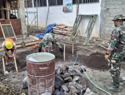 TMMD Ke-125 Kodim 0825/Banyuwangi Lanjutkan Pembangunan MCK di Siliragung