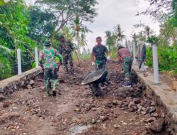 TMMD 125 Kodim 0825/Banyuwangi Genjot Pengerjaan Jembatan Penghubung Demi Kelancaran Akses Warga