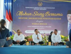 Menteri Imigrasi dan Pemasyarakatan Makan Siang Bersama Warga Binaan LPP Malang: Duduk Sama Rasa, Tanpa Sekat