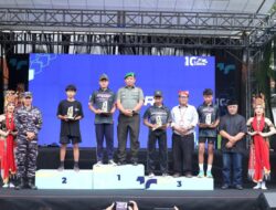 Kasdim 0825/Banyuwangi Saksikan Finis Etape 2 TDBI 2025