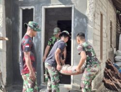 TNI dan Warga Bersatu Bangun Harapan: Progres Rutilahu TMMD ke-125 di Rumah Ibu Sulami Terus Berjalan