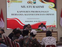 Jalin Silaturahmi, Kapolres Probolinggo Tatap Muka Dengan LSM dan Ormas Ajak Jaga Kamtibmas