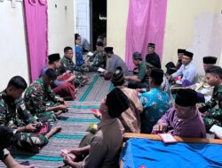 TMMD Tak Hanya Membangun Fisik, Anggota Satgas Gelar Tahlil di Rumah Warga Silirsari