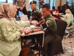 Partisipasi TNI Pada Kegiatan Donor Darah di Hotel Kokoon dalam Rangka HUT RI ke-80
