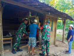 Anggota Koramil 0825-21/Kalipuro Gerak Cepat dalam Pembokaran Rutilahu 2025
