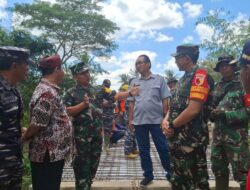 Tim Wasev Mabes TNI Tinjau Progres Pembangunan Jembatan TMMD ke-125 di Banyuwangi