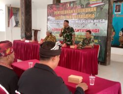 Perkuat Toleransi, TMMD ke-125 Kodim 0825 Banyuwangi Ajak Warga Jaga Kerukunan Antarumat Beragama