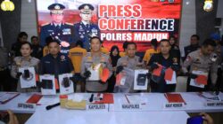 Polres Madiun Bongkar Jaringan Narkoba, Amankan 4 Tersangka dan 1,1 Kg Sabu