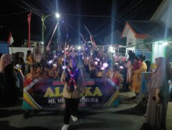 Gemerlap Lampion Meriahkan Peringatan Hari Lahir Pramuka di MI Miftahul Huda Pondoknongko