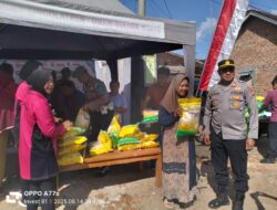 Polsek Singojuruh Gelar Bazar Beras Murah Tahap 4, 1 Ton Ludes Diserbu Warga