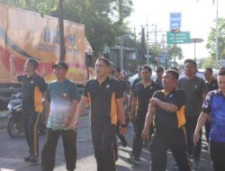 Meriahkan HUT ke-80 RI, Polresta Banyuwangi Gelar Olahraga Bersama TNI dan Bhayangkari