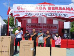 Kasdim 0825/Banyuwangi Hadiri Olahraga Bersama Semarakkan HUT ke-80 Kemerdekaan RI
