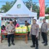 Polsek Kabat Gelar Operasi Pasar Beras Murah di Pondoknongko, Warga Antusias