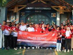 Sambut HUT ke-80 RI, Lapas Banyuwangi Gelar Jalan Sehat Penuh Kebersamaan