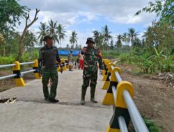 Dandim 0825 Banyuwangi Letkol Arh Joko Sukoyo Tinjau Progres Pembangunan Jembatan TMMD ke-125